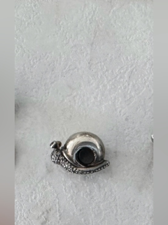 Pandora Jewelry - Pandora Silver Snail Charm with Pave Detail